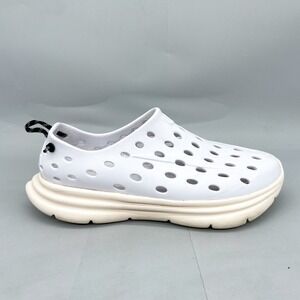 Kane Mens 12 Revive Active Recovery Shoes White Slip On Clogs Casual Comfort